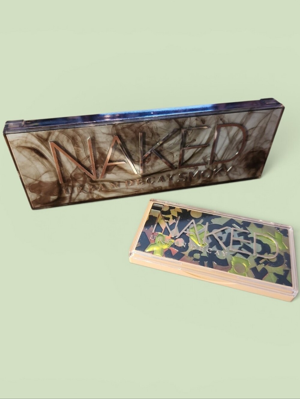 Urban Decay Naked Smoky + Naked Foxy Palette Bundle 2pc w Brush EUC